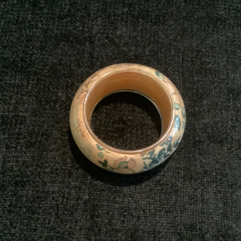 Vintage Statement Floral Bangle - image 3